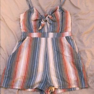 Striped romper